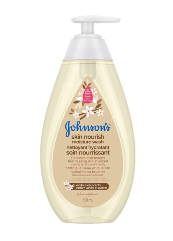 Johnson’s Skin Nourish Moisture Vanilla & Oat Body Wash - Sensitive Skin - 600 mL