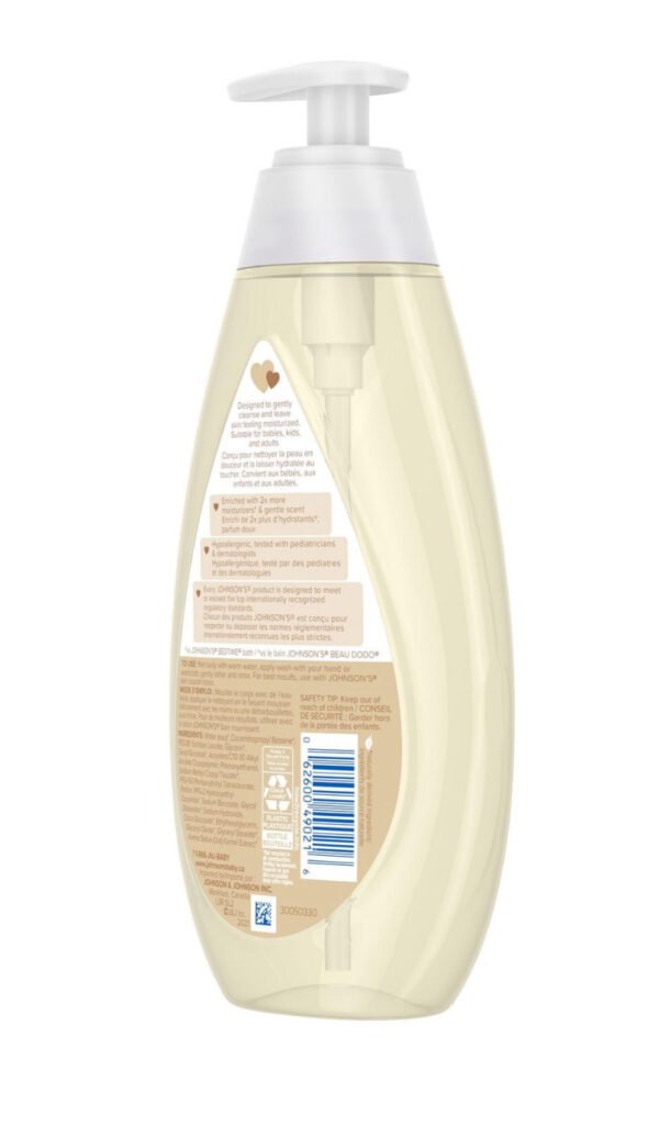 Johnson’s Skin Nourish Moisture Vanilla & Oat Body Wash - Sensitive Skin - 600 mL - Image 2