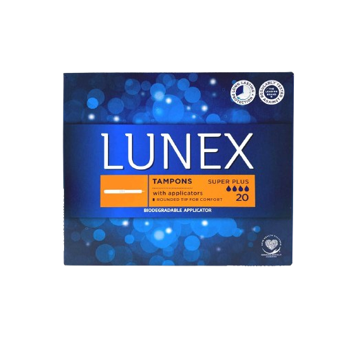 Lunex Super Plus Tampons (20pack) with applicator