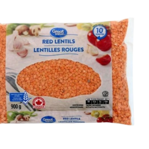 Great Value Red Lentils (900 g)