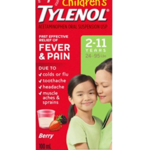 Children’s Tylenol Oral Suspension (Berry Flavor, 160 mg/5 ml)