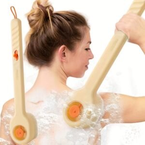 Bath brush with soap dispenser